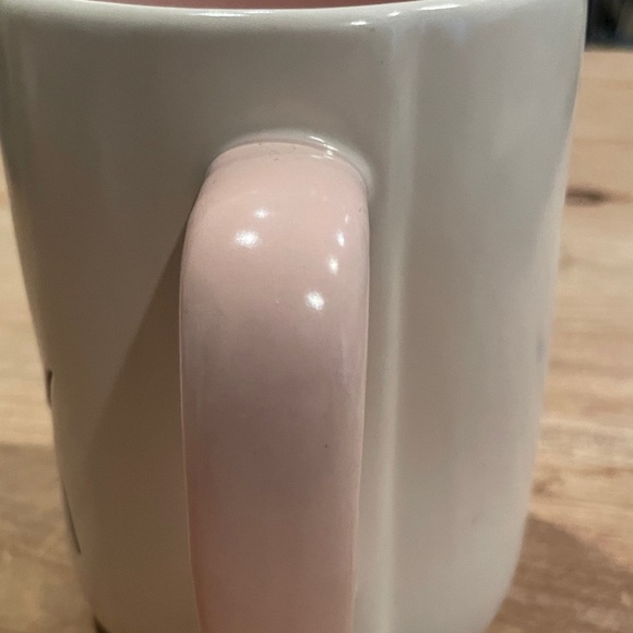 NWOT Rae Dunn “Hot Chick” Pink and White Ceramic Mug Artisan Magenta Collection - Picture 3 of 7